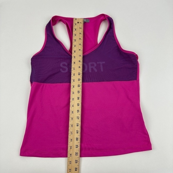 Get A Grip Athletic Tank Top Womens 2X Pink Purple Racerback - Picture 5 of 8